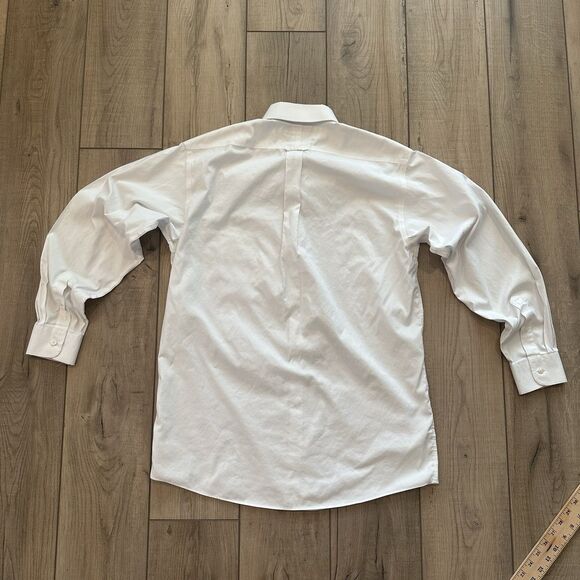 Roundtree & Yorke Gold Label Shirt Mens 16/34 Regular Button Down Dress Formal - Picture 8 of 12